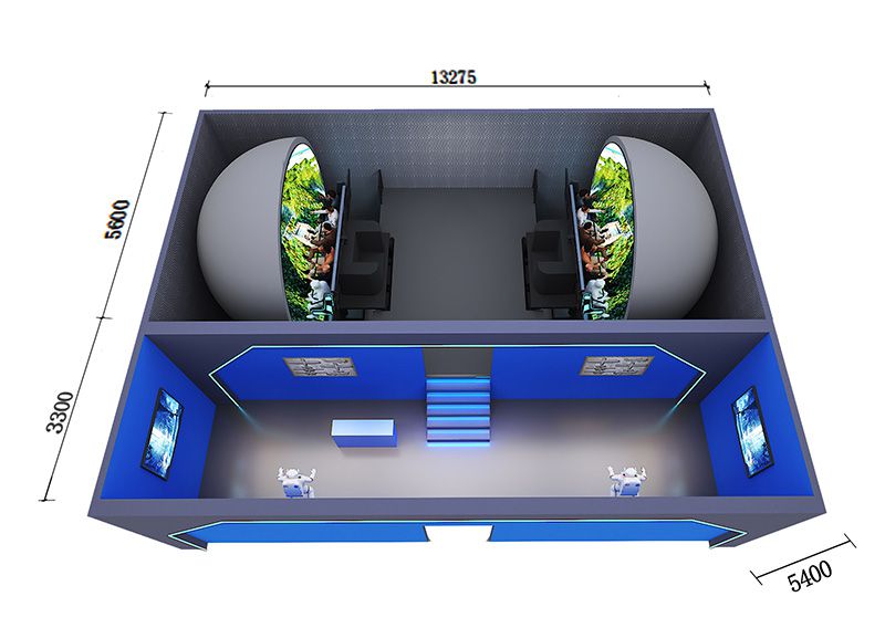 16人球幕悬空飞行影院